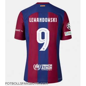 Barcelona Robert Lewandowski #9 Replika Hemmatröja 2023-24 Kortärmad